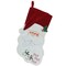 Northlight 19.25" Red and White Embroidered Ho Ho Ho Santa Face Christmas Stocking
